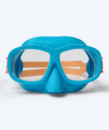 Watery kind duikmasker (4-10) - Wyre - Blauw/oranje