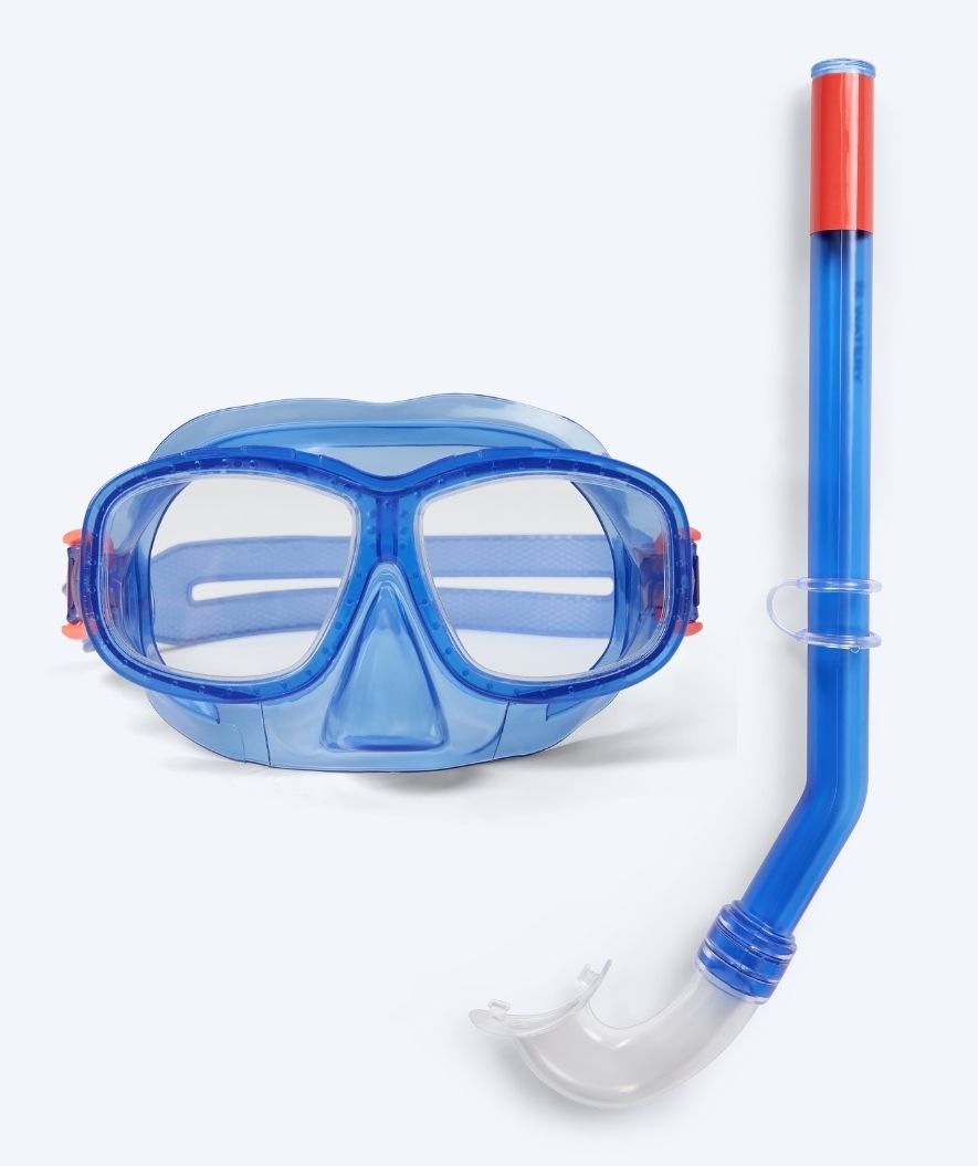 Watery kind Combo snorkelset (4-10) - Wyre - Donkerblauw
