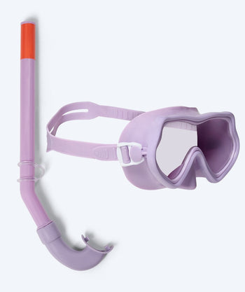 Watery kind Combo snorkelset (4-10) - Pulina - Paars