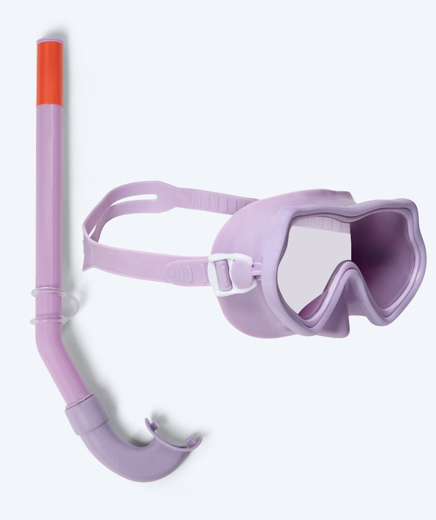 Watery kind Combo snorkelset (4-10) - Pulina - Paars