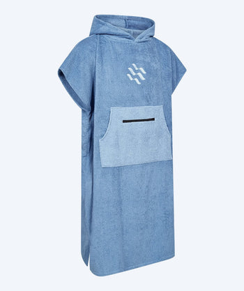 Watery volwassenen badponcho - Katoen - Atlantic Blue