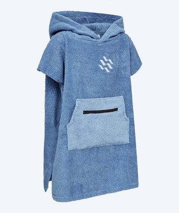 Watery kind badponcho - Katoen - Atlantic Blue