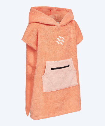 Watery kind badponcho - Katoen - Atlantic Pink