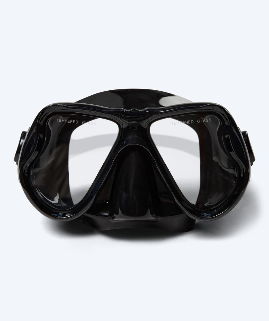 Watery volwassenen duikmasker (vanaf 12 jaar) - Hudson - Zwart