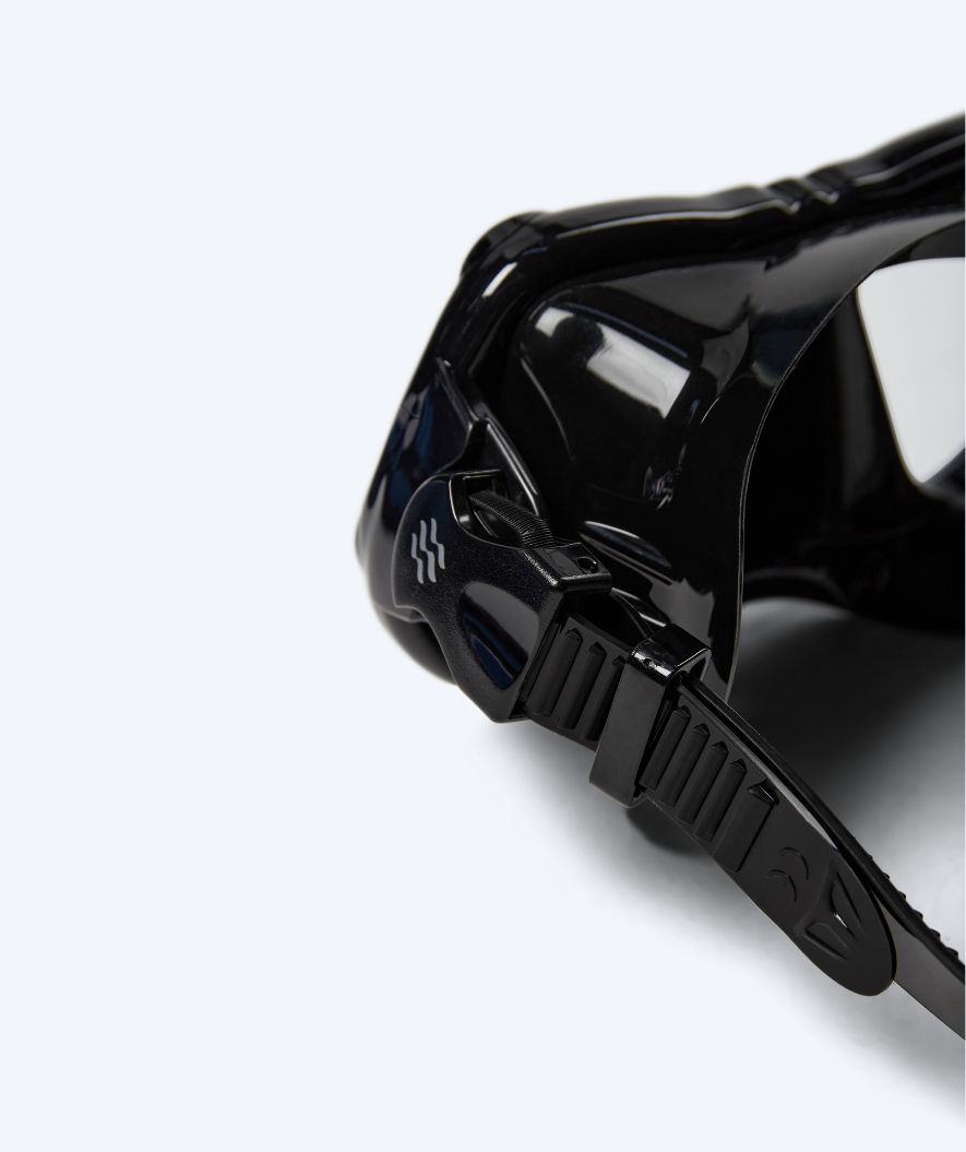 Watery volwassenen duikmasker (vanaf 12 jaar) - Hudson - Zwart