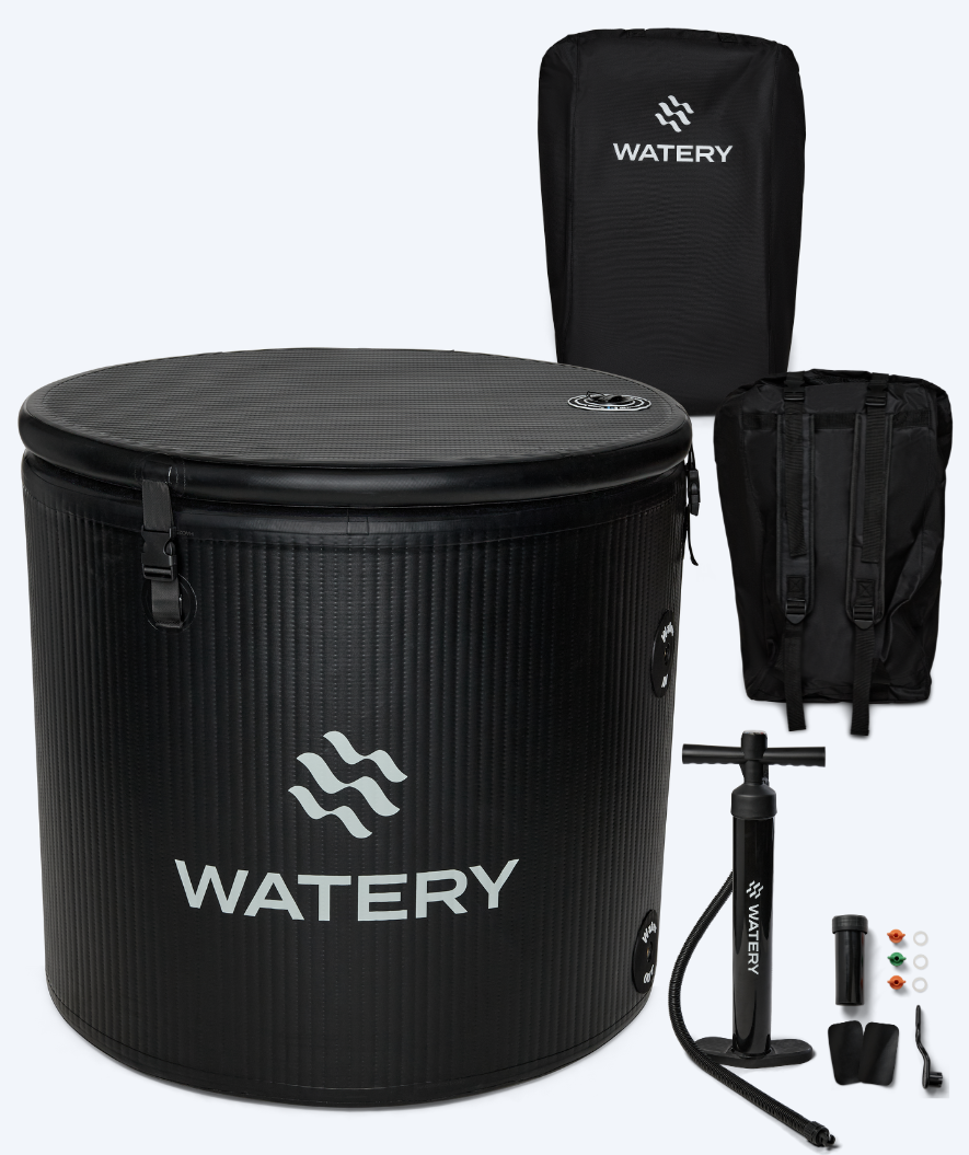 Watery opblaasbaar ijsbad - Deluxe - Zwart