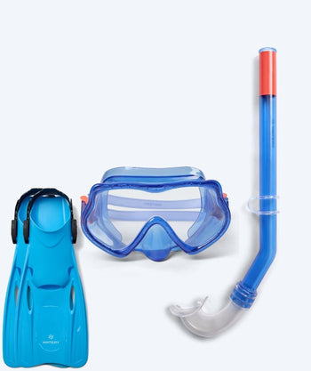 Watery kind snorkelset (4-10) - Winslet/Fleetwood - Blauw/blauw