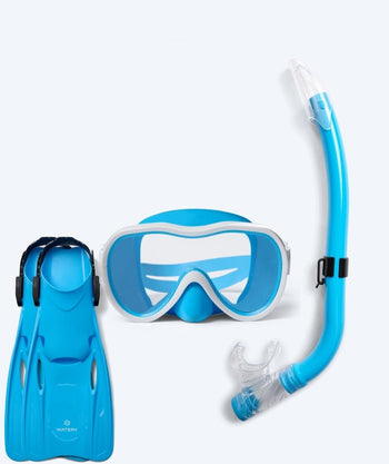 Watery junior snorkelset (8-15) - Odine/Fleetwood - Blauw/blauw