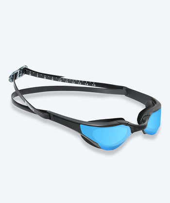 Watery zwembril - Instinct Elite Mirror - Zwart/blauw