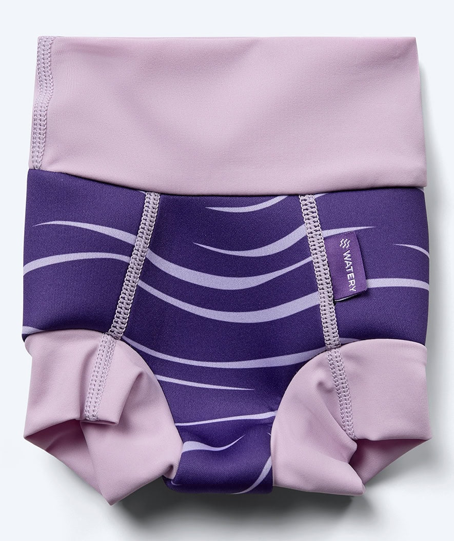 Watery kind zwemluier - Neoprene Swim Nappy - Paars