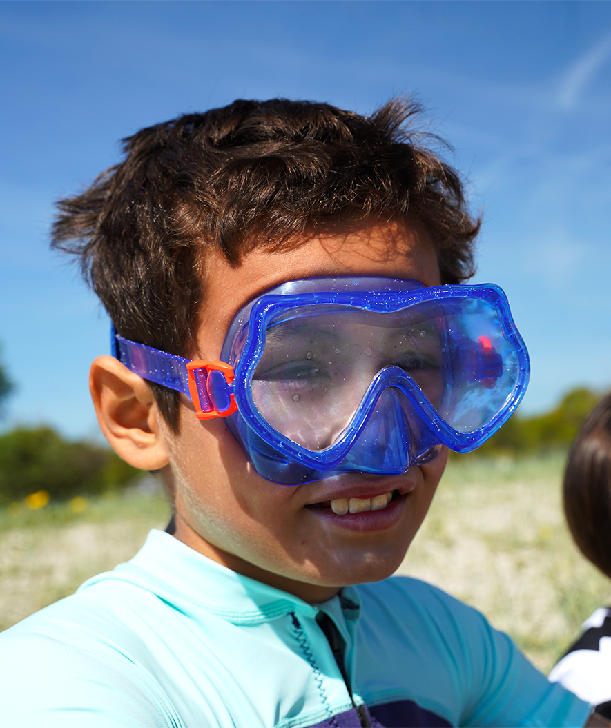 Watery kind Combo snorkelset (4-10) - Winslet - Blauw