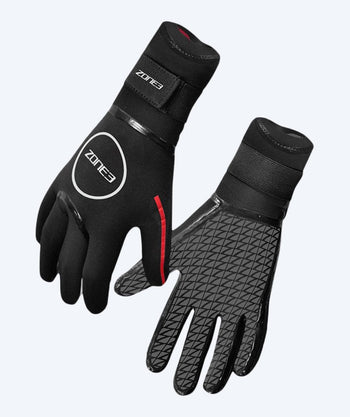 ZONE3 neopreen handschoenen - Neopreen Heat-Tech (3,5 mm) - Zwart/rood