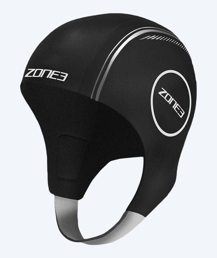 ZONE3 neopreen cap - (4mm) - Zwart/zilver