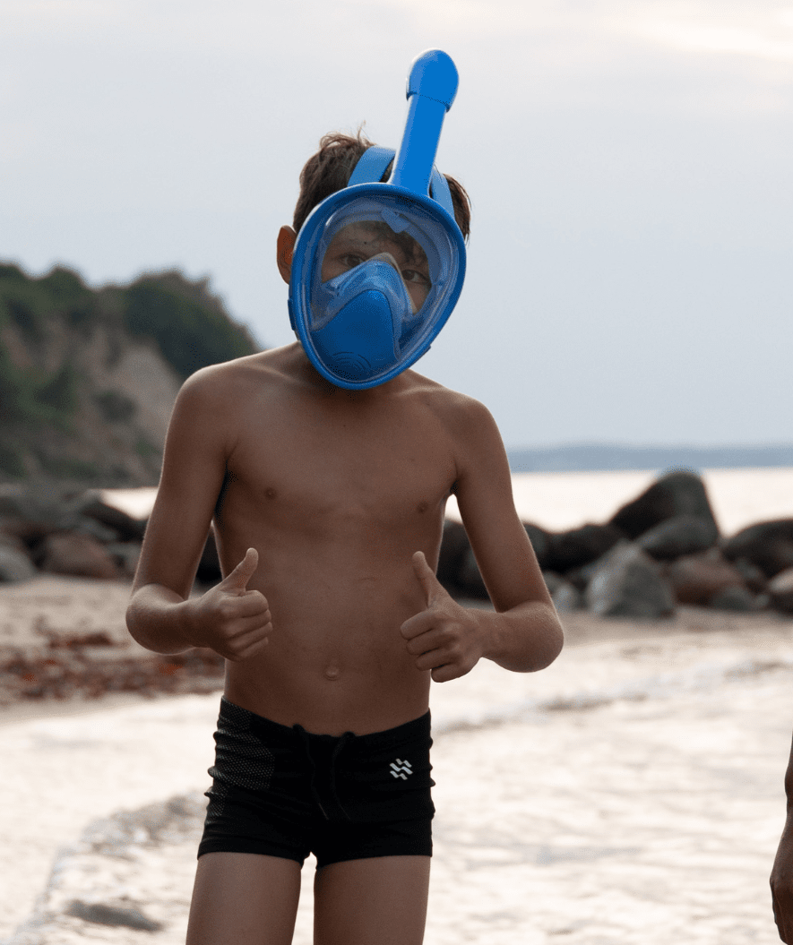 Watery kind snorkelmasker - Oxygen - Zwart
